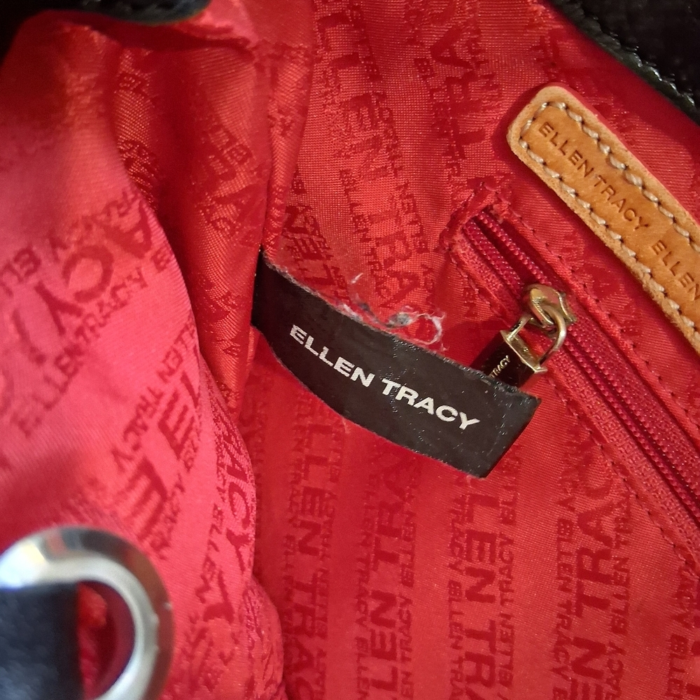Black Leather Tote Bag - Picture 5 of 5